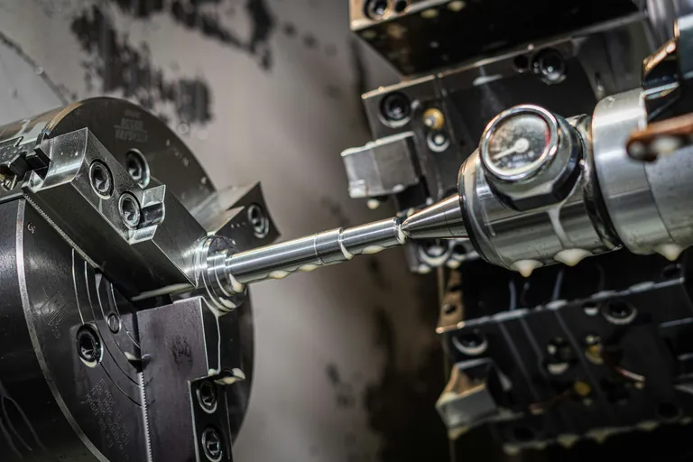 Illustrative stock photograph of a machining detail. It does not depict Pacific OEM machinery, facilities, personnel, customer work, inspection results, or tolerance performance.