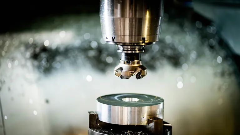 Illustrative stock photograph of CNC milling. It does not depict Pacific OEM machinery, facilities, personnel, customer work, inspection results, or tolerance performance.
